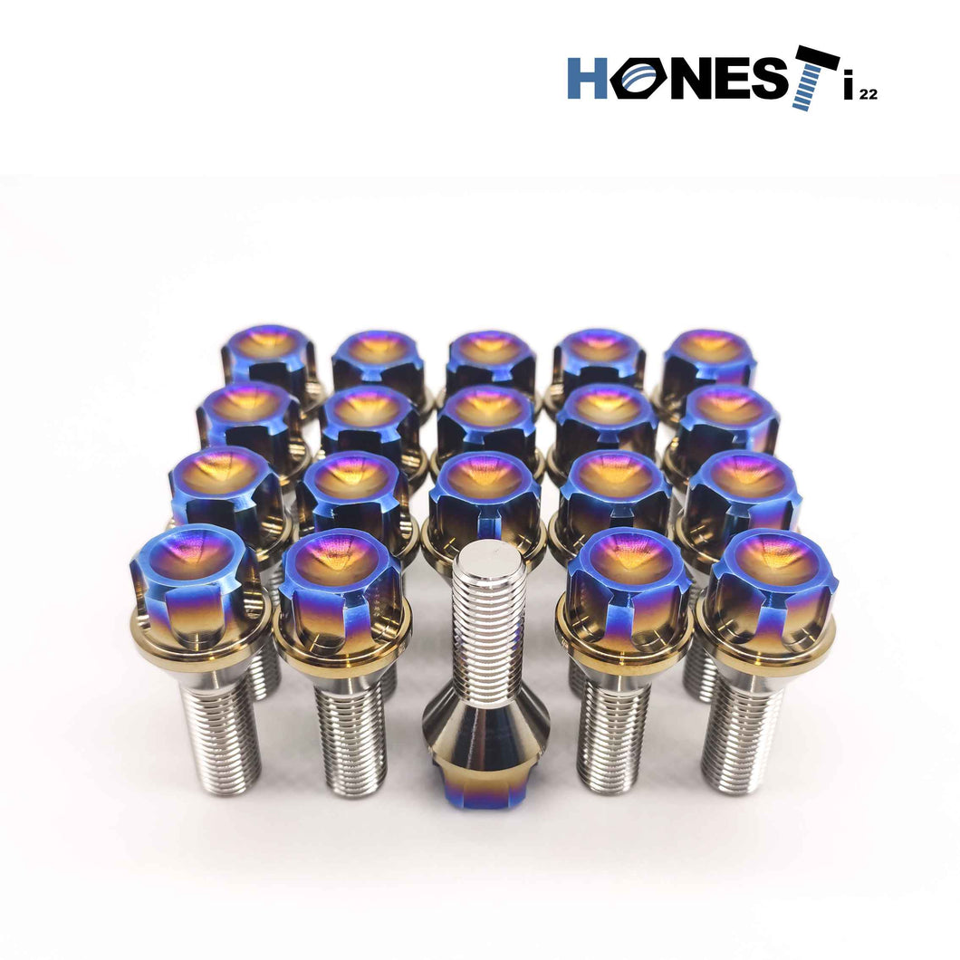 HTI M14 28mm Anti-Theft Titanium Lug Bolts Series